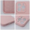 Futerał do iPhone 13 Silicone 2mm pudrowy różowy